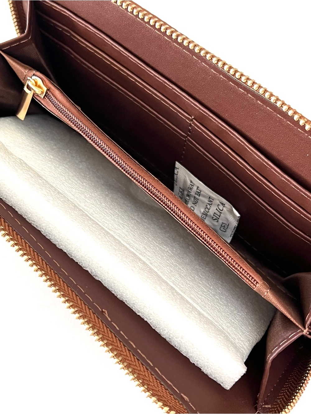 No Brand Fashion GC Tan Tote Bag With Matching Continental Wallet NWT - Picture 11 of 13